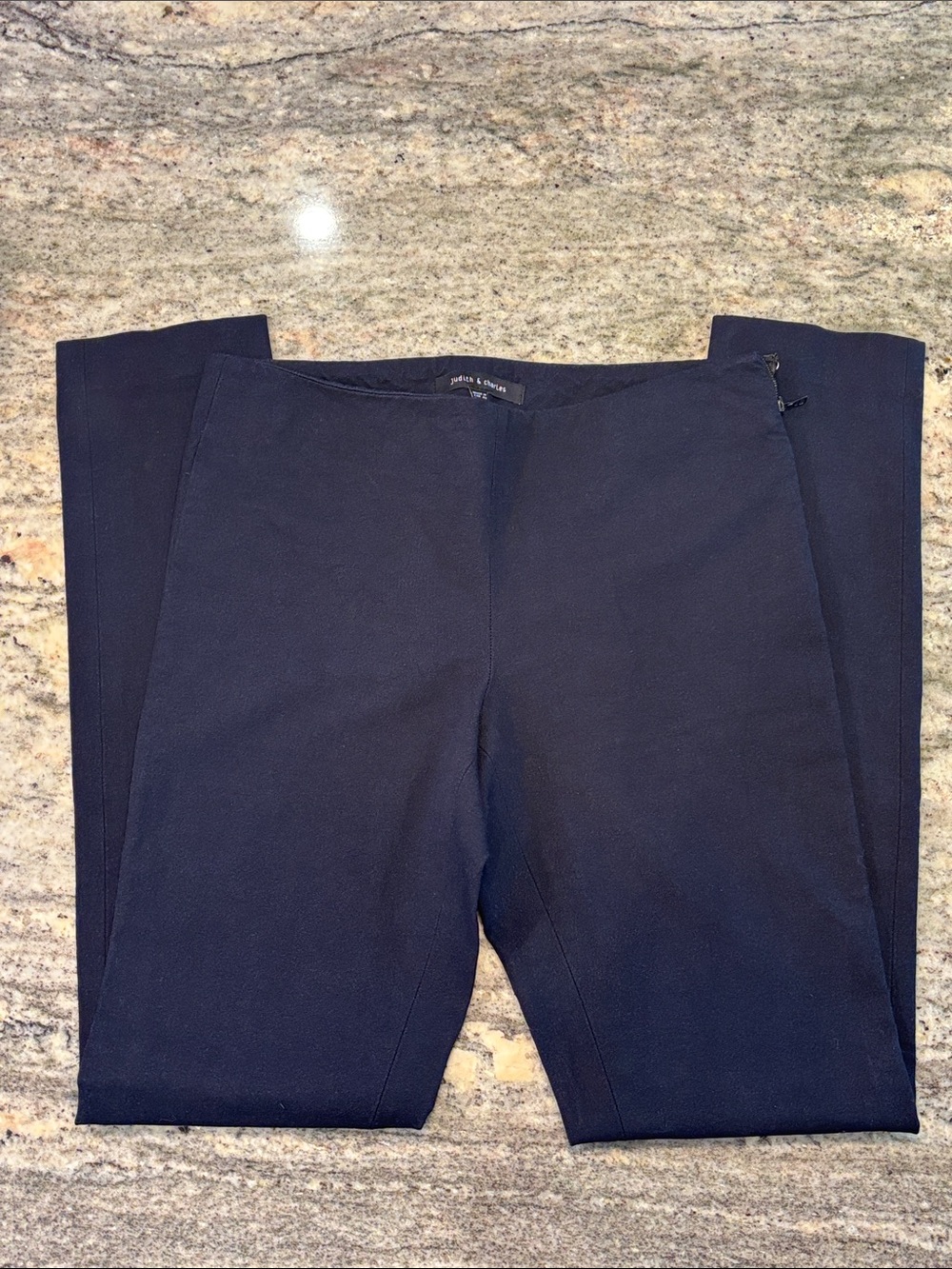 Like New! Judith & Charles Luxe Cotton Equestrian Style Riding Pant Navy Sz 0